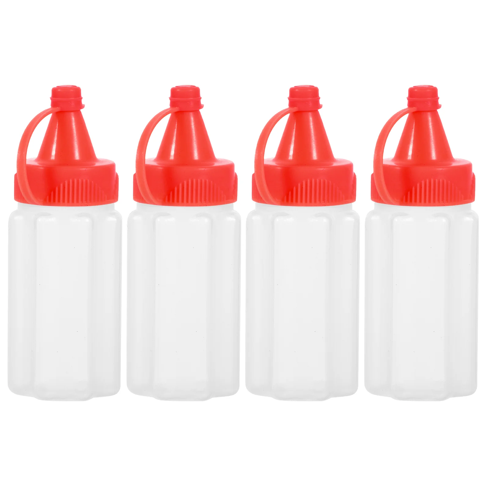 

4 Pcs Mini Sauce Squeeze Bottle for Ketchup Small Salad Dressing Bottles Condiment Containers Mustard