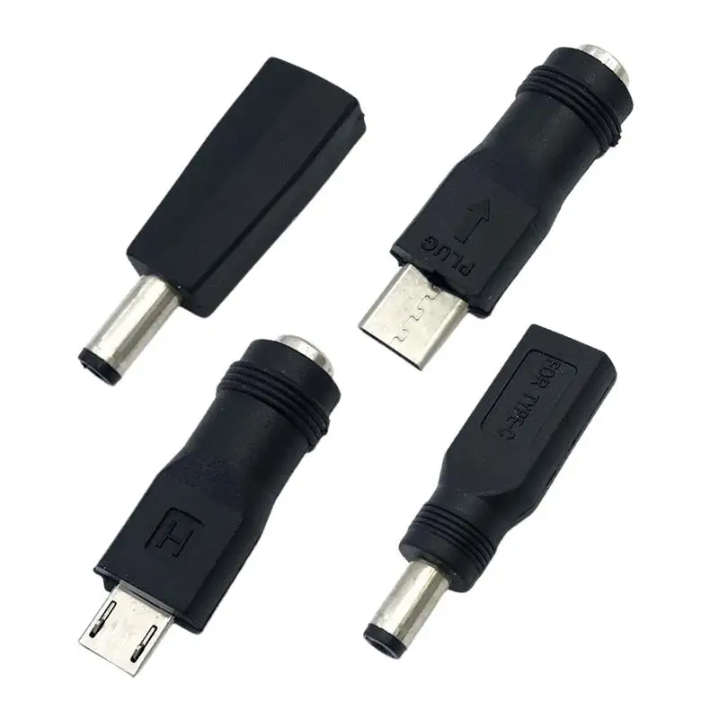 USB タイプ C マイクロ USB から DC5521 電気プラグコンバータ携帯電話充電アダプタヘッド 5V インターフェース