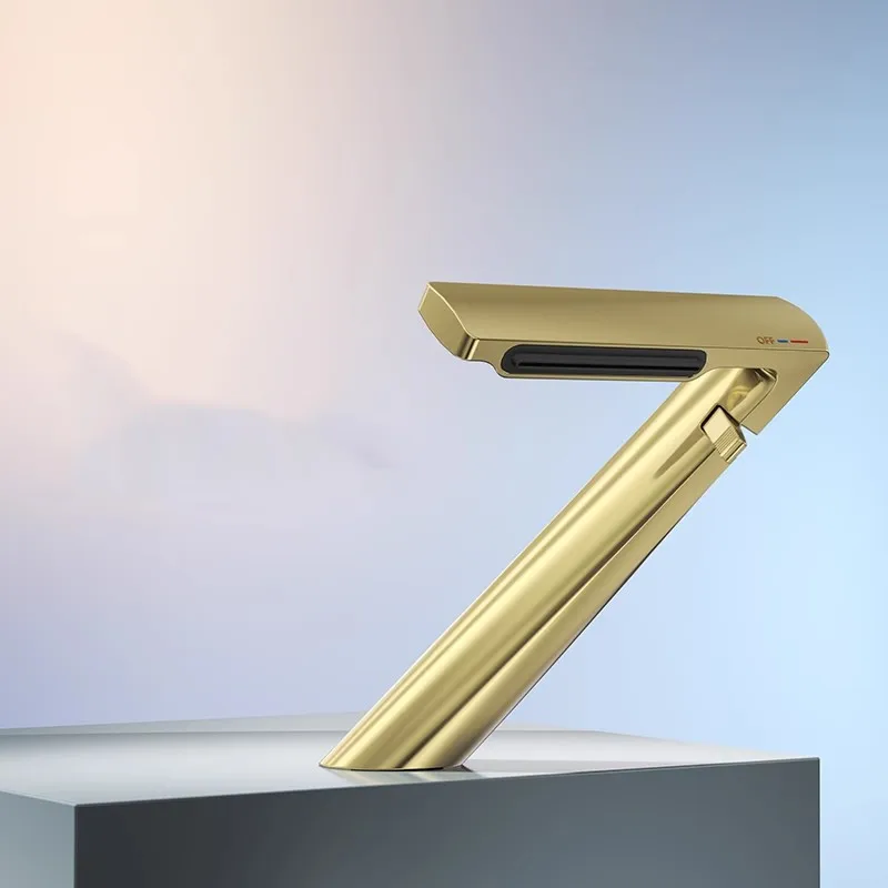 New Basin Faucet Bathroom single lever hot and cold Brass water Mixer Tap Brush gold chrome black Basin Water Sink Mixer crane
