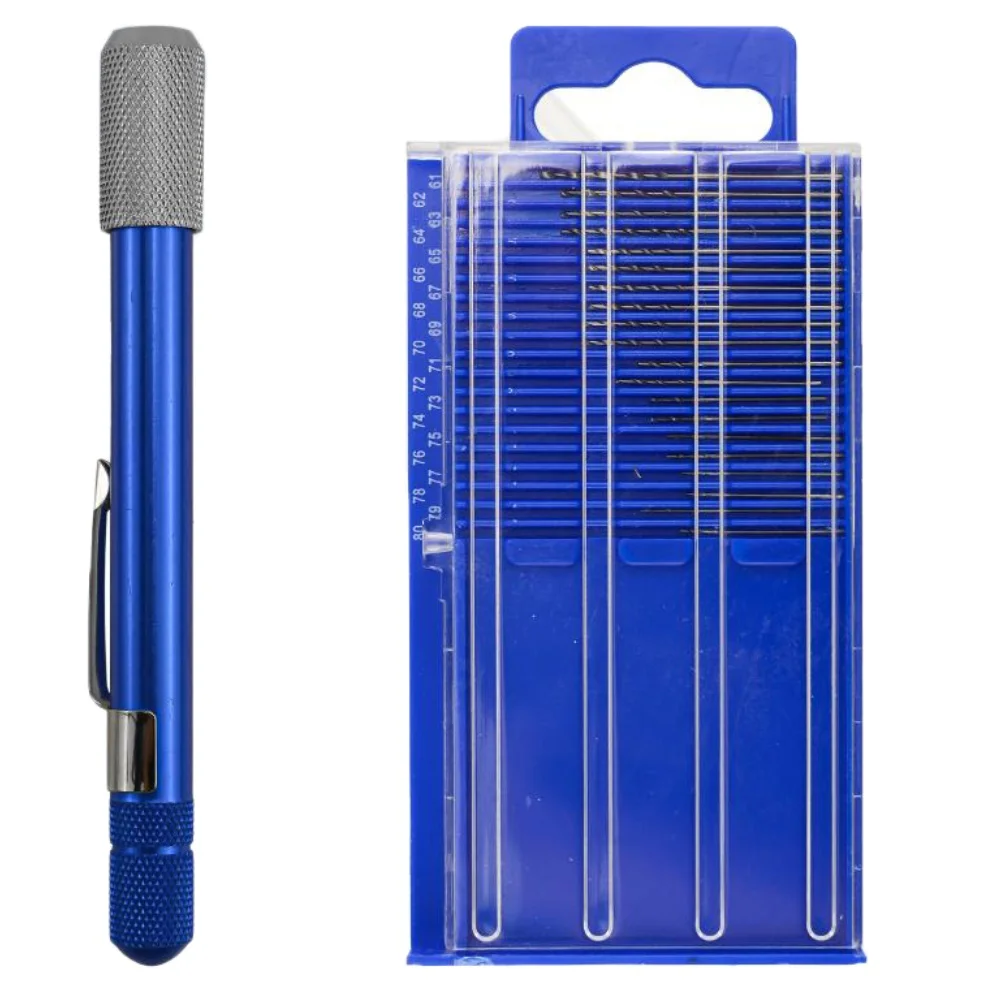 

Mini Hand Drill Pin Vise With 20pcs Drill Bit Set Woodworking Drilling Tool For Wood Models Hobby DIY Jewelry Carving Drilling