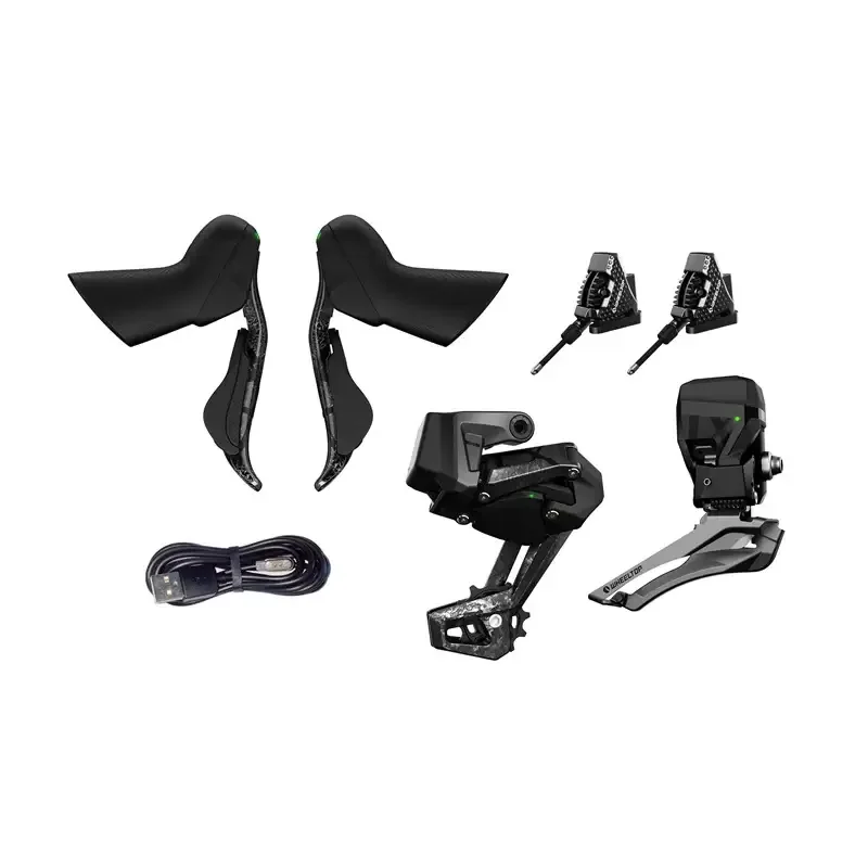 

WheelTop EDS‑TX Road Wireless E‑Derailleur Kit + Hydraulic Disc Brakes App Programmable 3‑14s Carbon Lightweight IP67