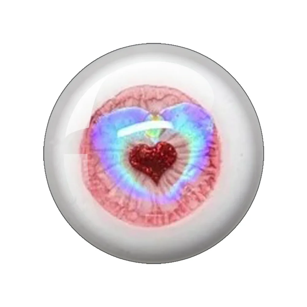 6pairs Cute Eye14mm Blyth Eyes Doll BJD Toy Anime Doll Glass Eyes Cabochons Round 10MM-40MM Girl Toy Drop Glue Eye DIY Jewelry