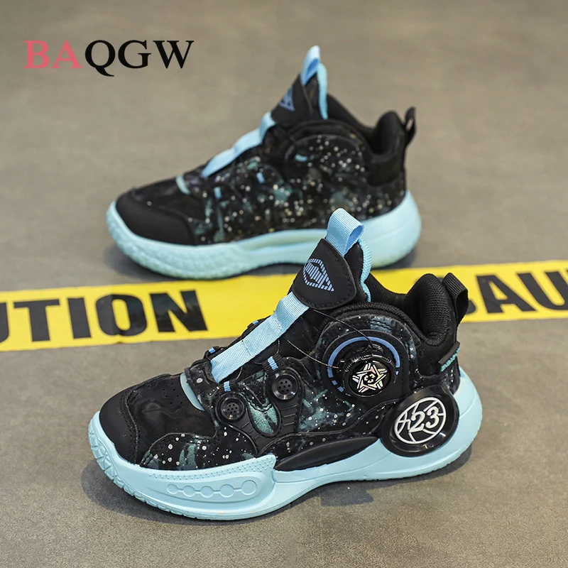 Kid Sneakers Children Basketball Shoes Soft Comfort Light Shoe Girls Boy Breathable High-elastic Fashionable Children Sport Shoe