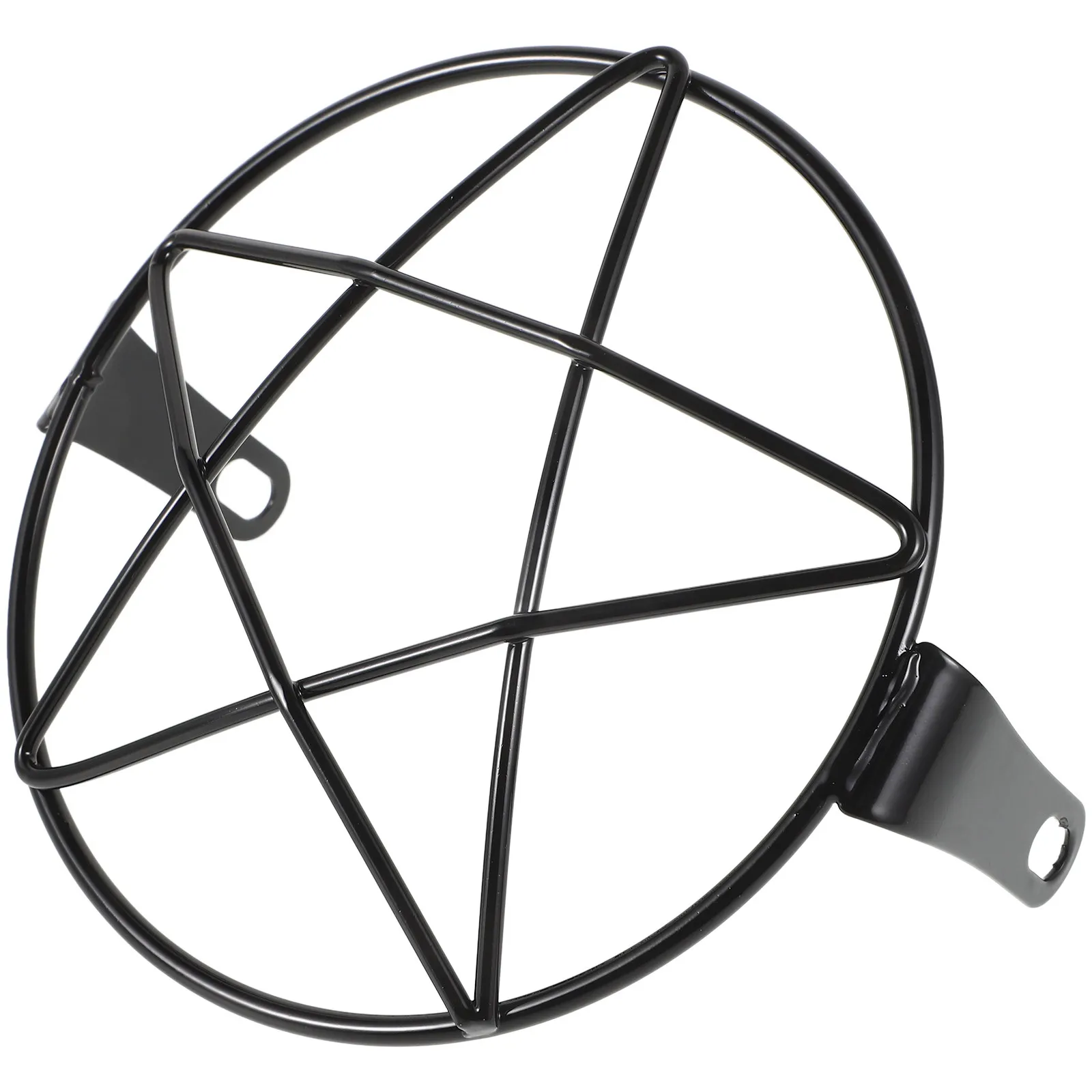 

Pentagram Mesh Headlight Grill Cover Retro Motorcycle Headlight Protector Guard Round Headlamp Screen Protector for Vintage