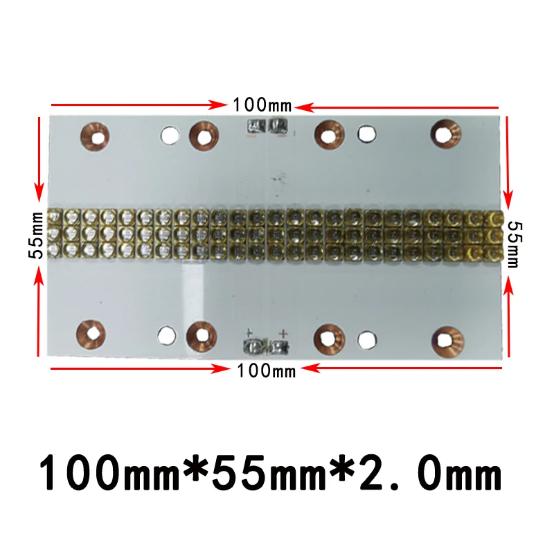 microplaqueta uv do diodo emissor de luz 405nm 385nm do modulo 210w led365nm conduziu a lente de quartzo para curar a 01