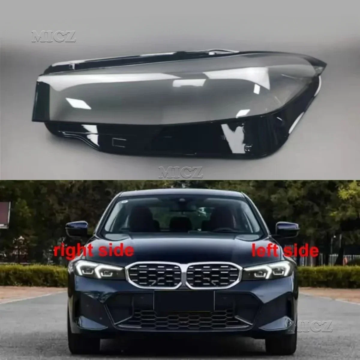 

For BMW 3 Series G20 G28 2023 2024 Headlamp Cover Shade Front Headlight Lamp Shell Plexiglass Replace The Original Lampshade