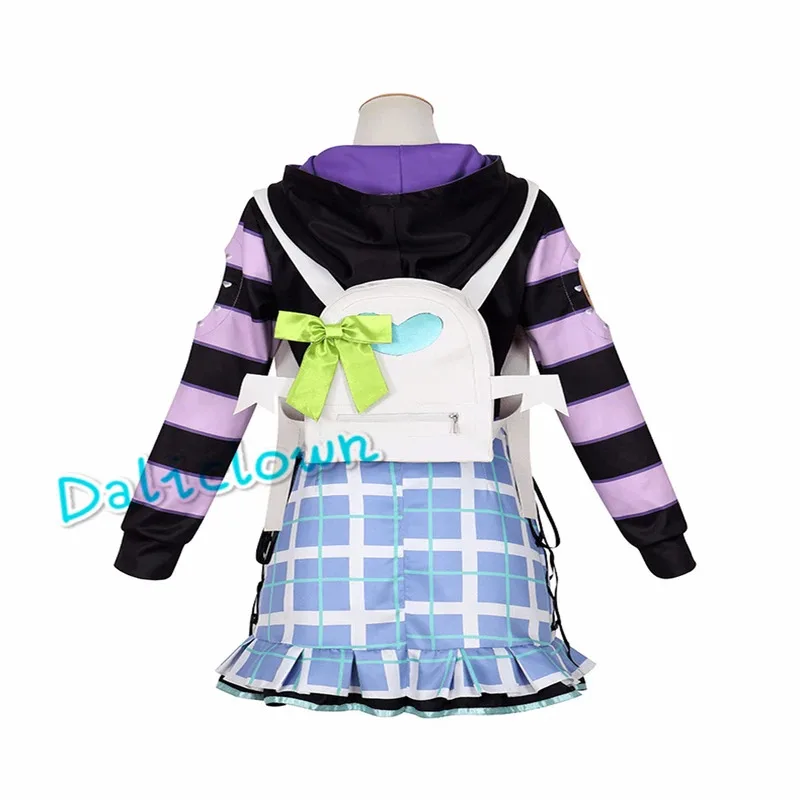 Az15Anime PJSK Project Sekai الملونة المرحلة الفذ 25ji Nightcord At 25 Akiyama Mizuki Mafuyu Asahina تأثيري فستان مُصمم حسب الطلب شعر مستعار