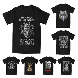 I'm A Northern Man I'm Afraid Of Odin And My Wife T-Shirts Men Tee Shirt Viking Norse Mythology God T Shirts Summer Clothing