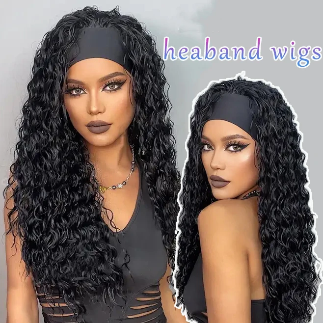 Headband Wig Human … - image