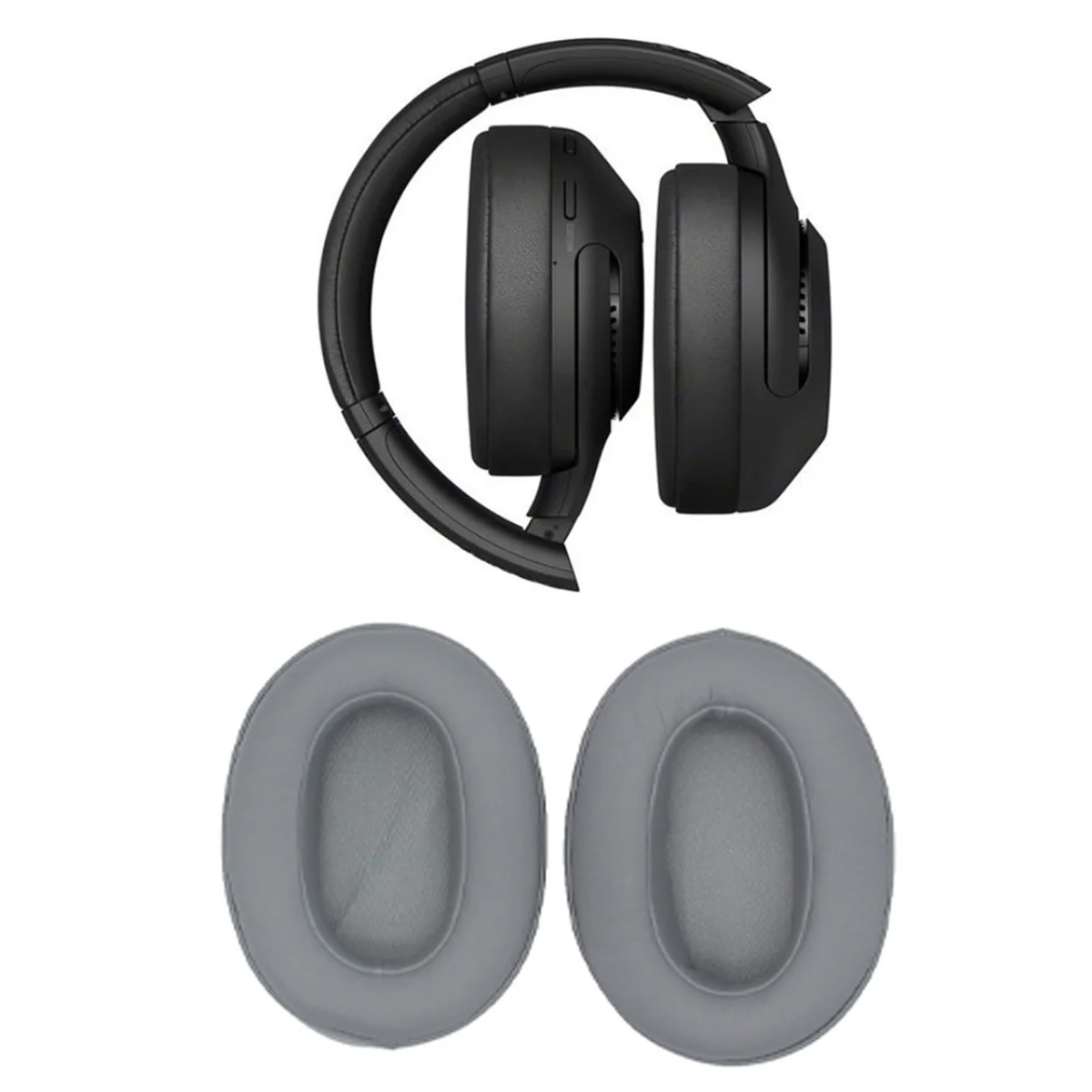 A57G-For Sony WH-XB900N ヘッドフォンカバー XB900N ヘッドセットスポンジカバー多機能イヤーマフ、グレー