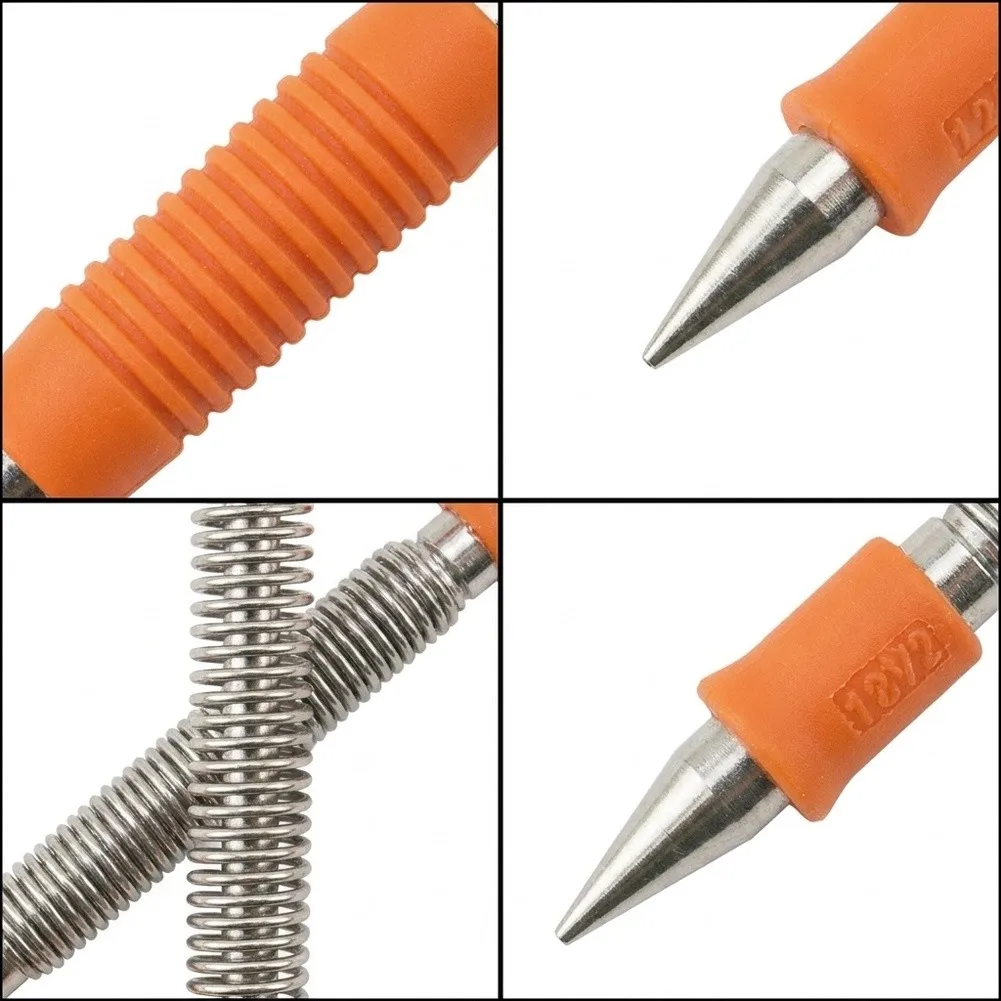 Industrial Punch Set with Spring Loaded Center Punch Nail Punch Pin Punch and Cold Chisel for Repeated Applications