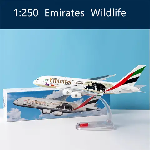 1:250 Model Singapore A380/Emirates Wildlife/British /France /Lufthansa Air Airline Aircraft Assembly Plane Airplanes Collection
