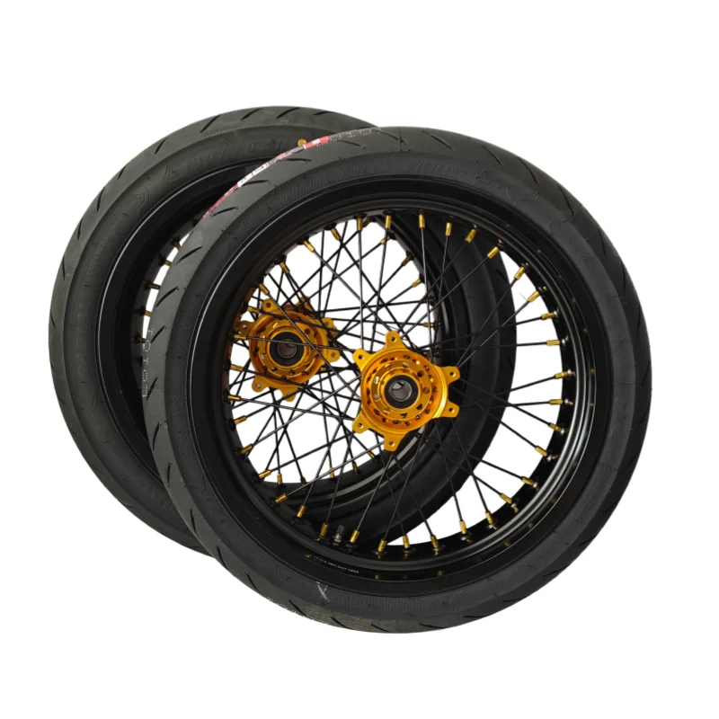 

Fit Sur Ron Ultra Bee 17 Wheel Set With Tires Electric Dirt Bike Supermoto Front Rear Wheels