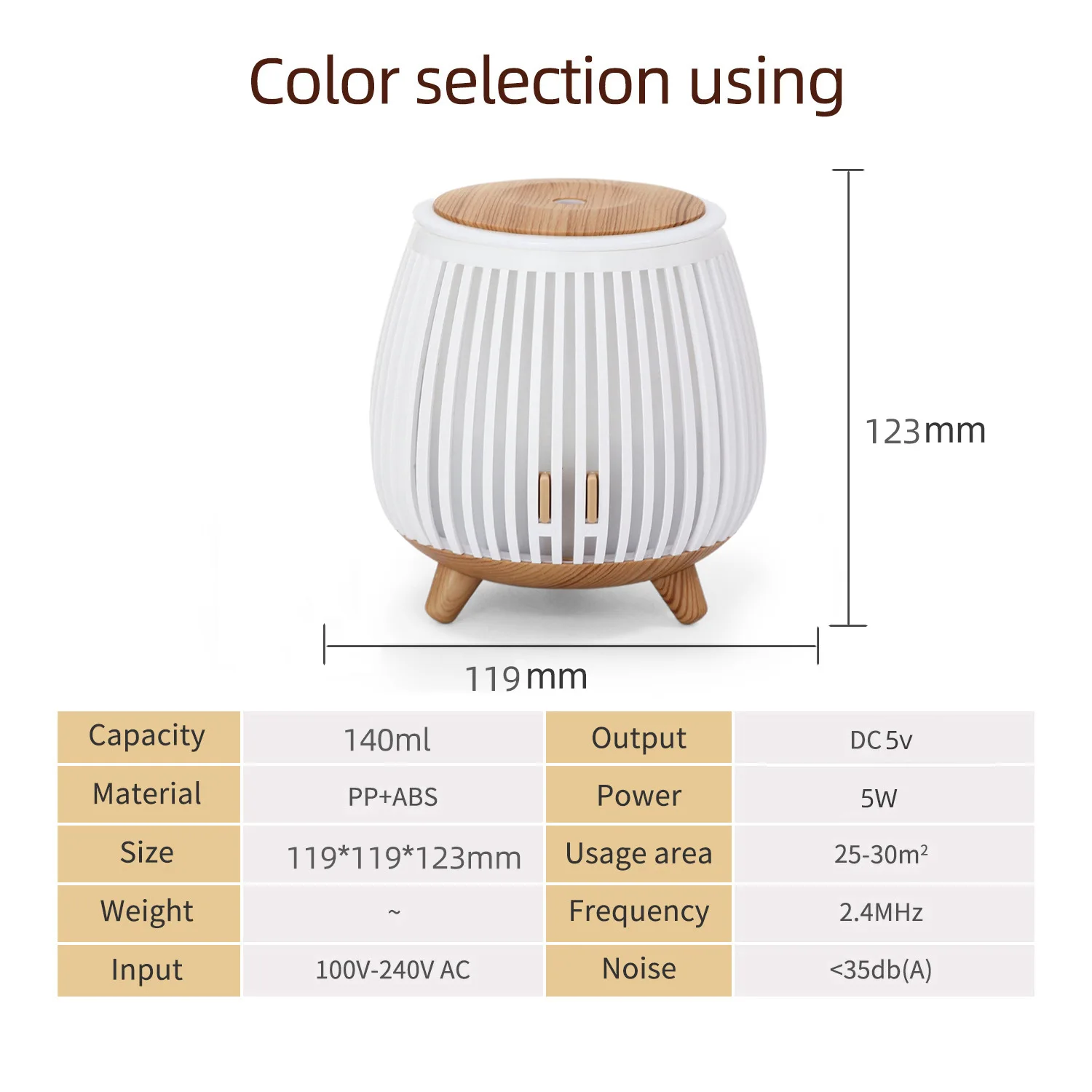 USB-Aromatherapie-Diffusor mit hohlem Design, 7-farbiger Luftbefeuchter mit LED-Licht, kühler Nebelmacher für ätherische Öle für zu Hause