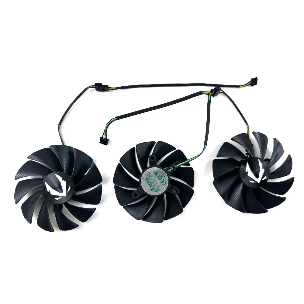 3PCS NEW Cooling Fan GA9S2U 4PIN 89MM For ZOTAC GAMING GeForce RTX 4070 Ti SUPER Trinity Black Edition 16GB GDDR6X GPU FANS