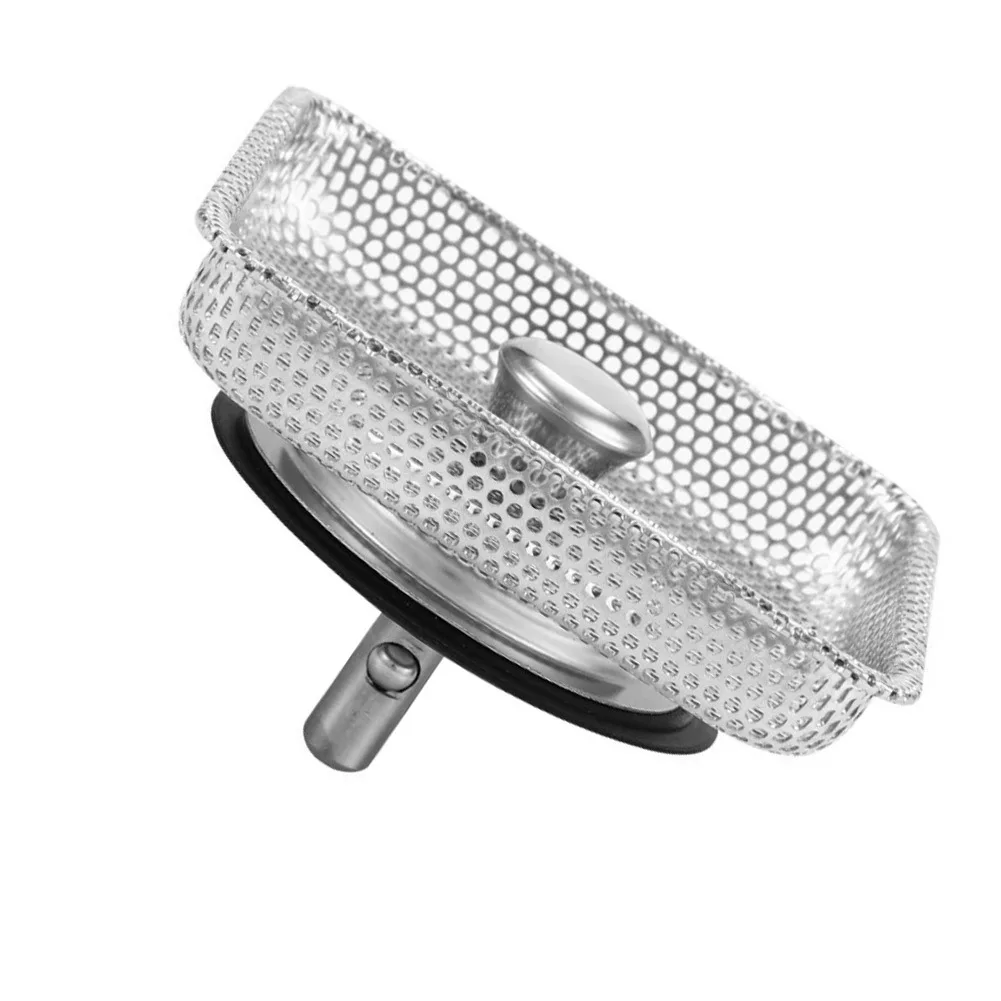 Sink Drain Strainer Stopper Stainless Steel Rubber Kitchen Sink Filter Stopper For Kitchen Plumbing Clean Prevent Clogs