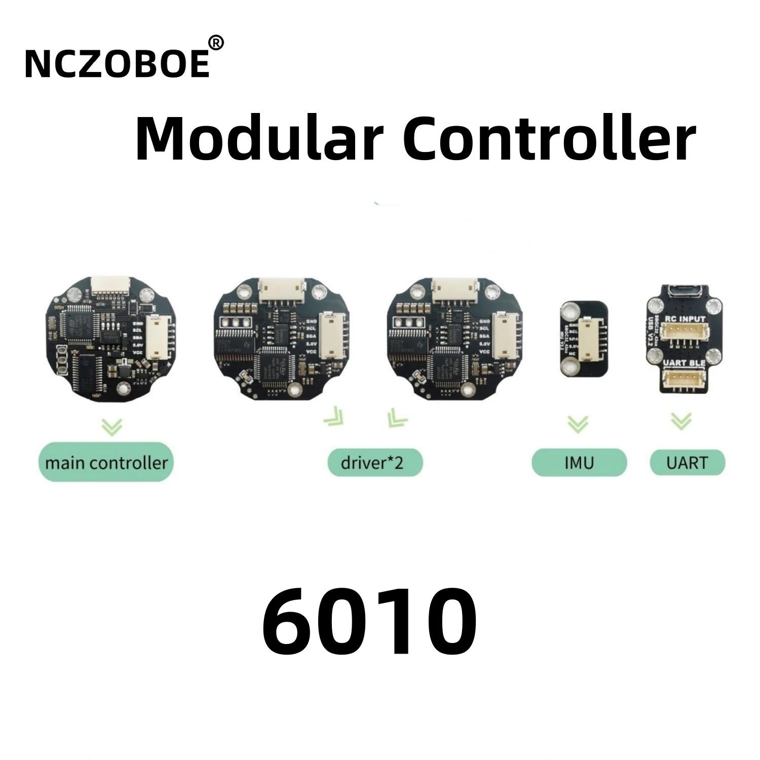 NCZOBOE 3-Axis BaseCam SimpleBGC 32-bit Split Gimbal Stabilization Controller for 4315 Brushless Motor Modular Controller