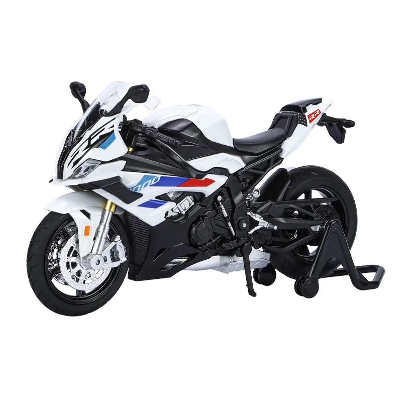 1: 12 BMW RRS1000 Simulated Alloy Motorcycle Model Sound, Light, and Echo Collection Decorative Gifts