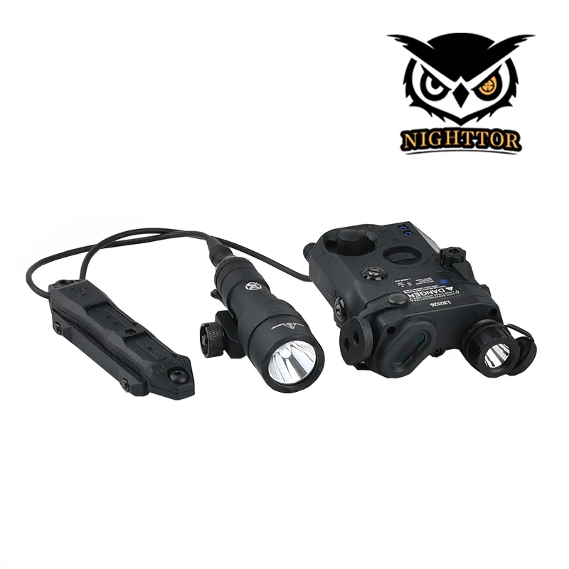 

WADSN Tactical PEQ15 Surefire M300 M600 Red Green Blue Nylon Flashlight LED Strobe Laser AXON Dual Pressure Switch Accessories