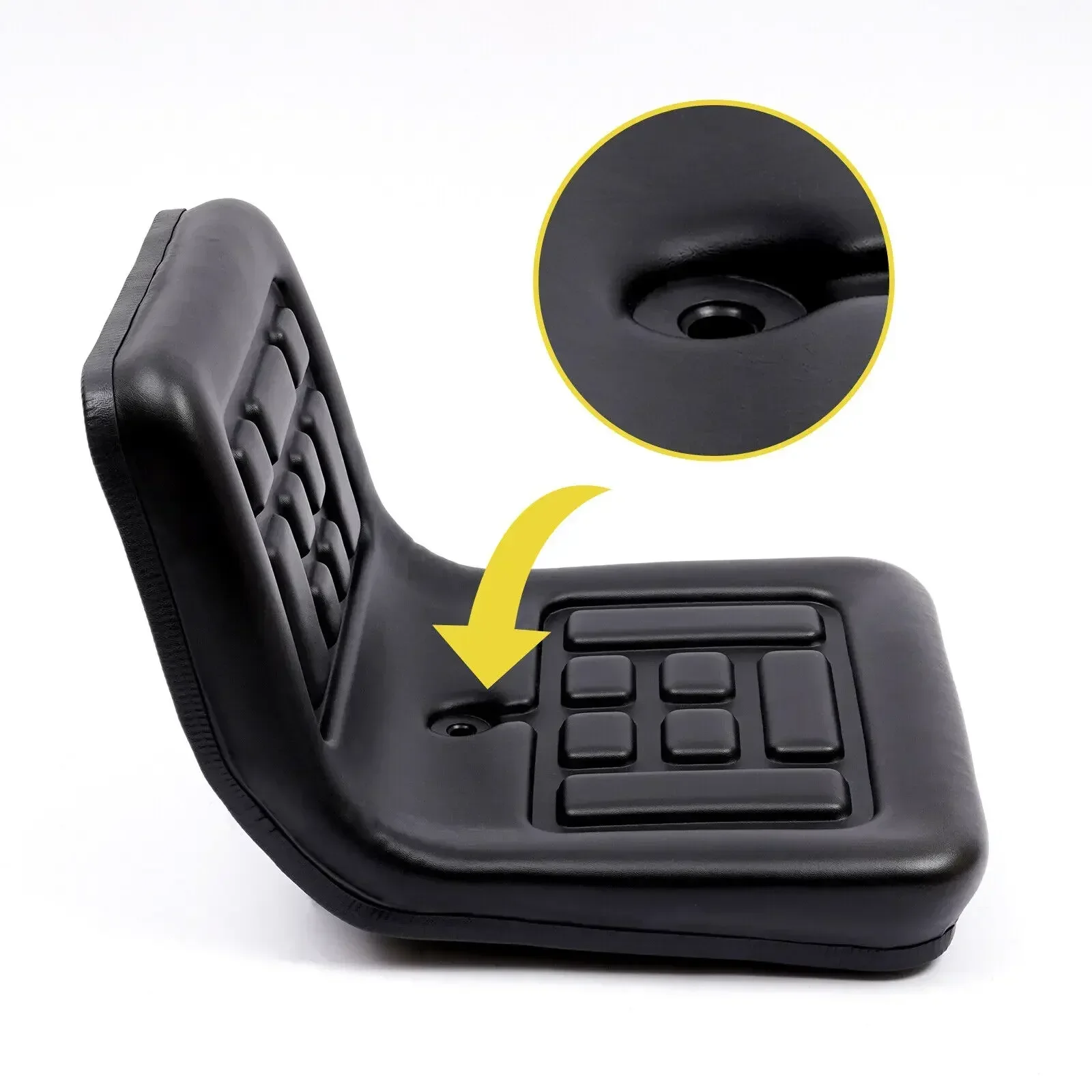 Asiento universal para tractor, asiento para cortacésped, asiento para tractor con ranura extendida para excavadora con cargador de tractor, impermeable + riel deslizante