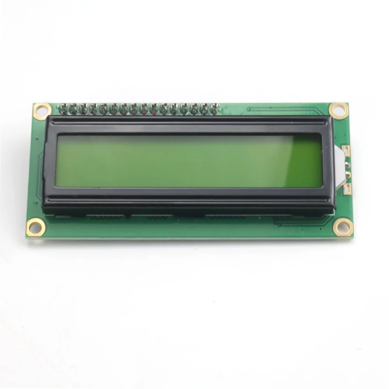 Modulo display LCD 1602A 16x2 con adattatore interfaccia I2C, retroilluminazione blu/giallo-verde per Arduino Raspberry Pi, pre-saldato (5 V)