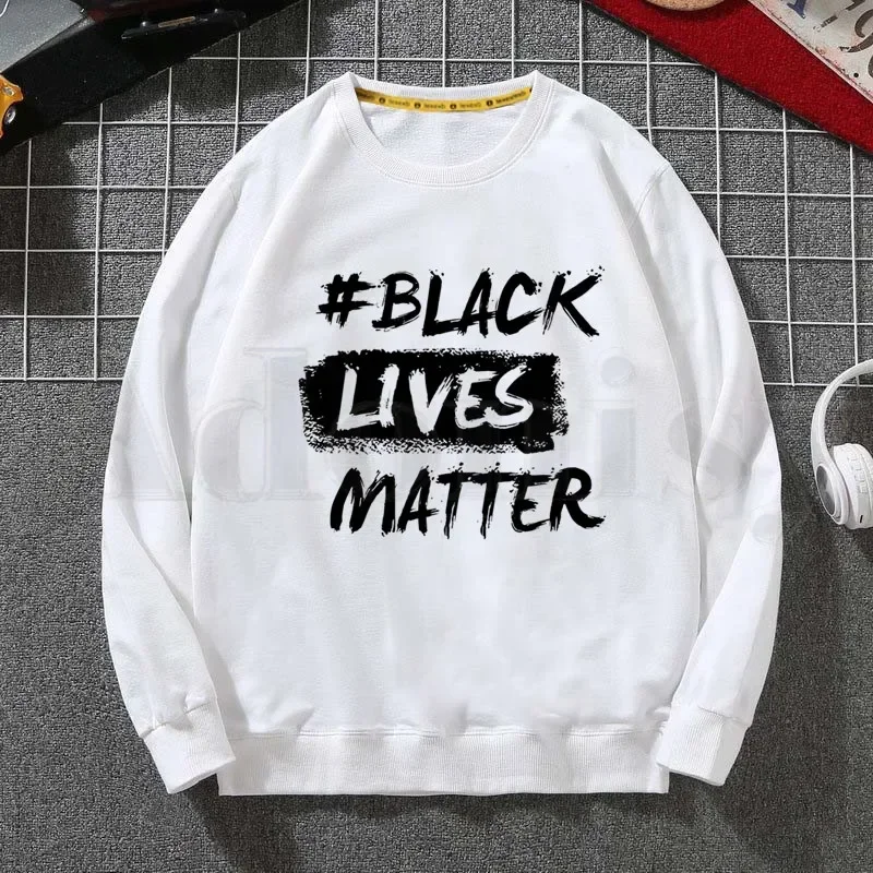 

BLM Black Lives Matter Black Power Men Hoodies Sweatshirt Print Clothes Hip-Hop Male Crewneck Hoodies Men Drop Shipping