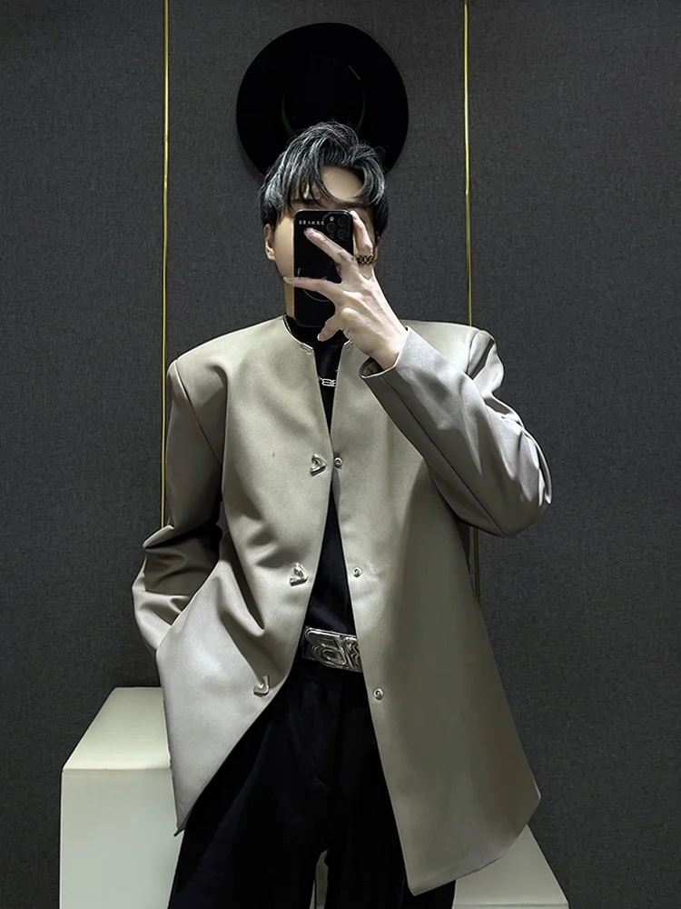 

Loose Faionable V-Ne Men's Small Suit Jaet Spring Autumn New Sle Korean Version Versatile High-End Feel Casual Suit