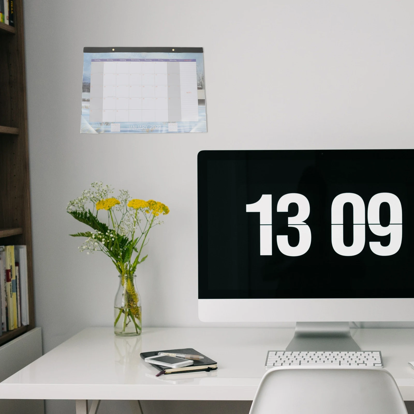 

Desk Calendar Full English Wall Calendars Office Paper Hanging Monthly Organizer