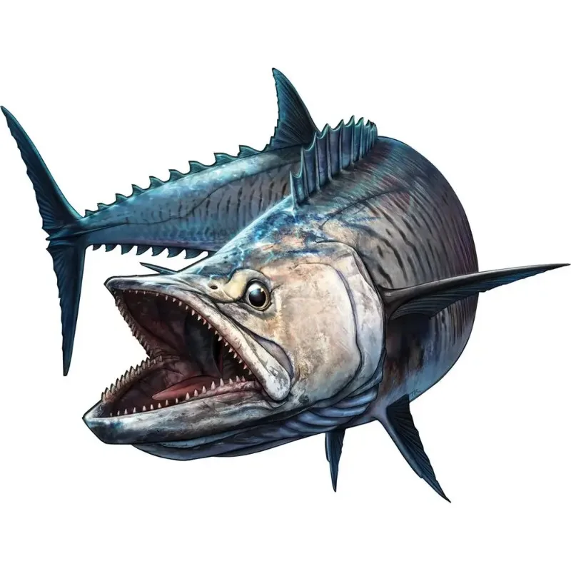

Jpct Feral Shark Car Sticker Fishing Boat Pole Bumper Truck Sea Bass Funny Car Motorcycle Boat Kayak PVC Decals 18cm*15cm