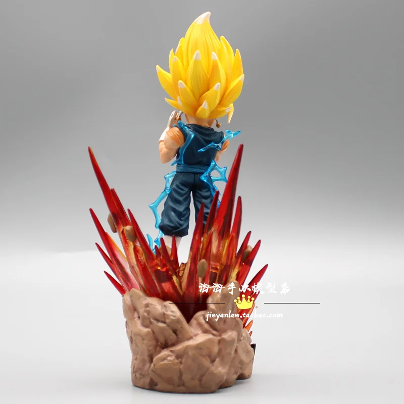 Dragon Ball Anime Gk Strongest Warrior Series Small Version Of Vegetto Model Ornament Pvc Action Figure 16cm Toys Gifts Figurine