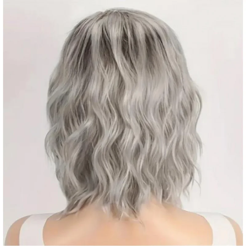 

Women's Fashion Voluminous Ombre Rose Net Synthetic Fiber Full Head Wig