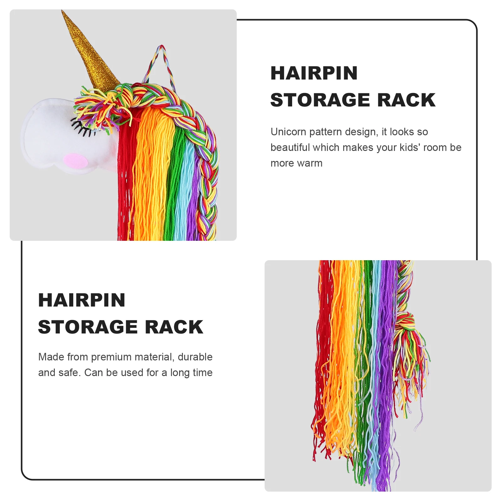 

Felt Unicorn Clips Holder Wall Hanging ganizer for Girls Storage Decor Hair Wall Hanging nament Bow Tie Headb Keeper