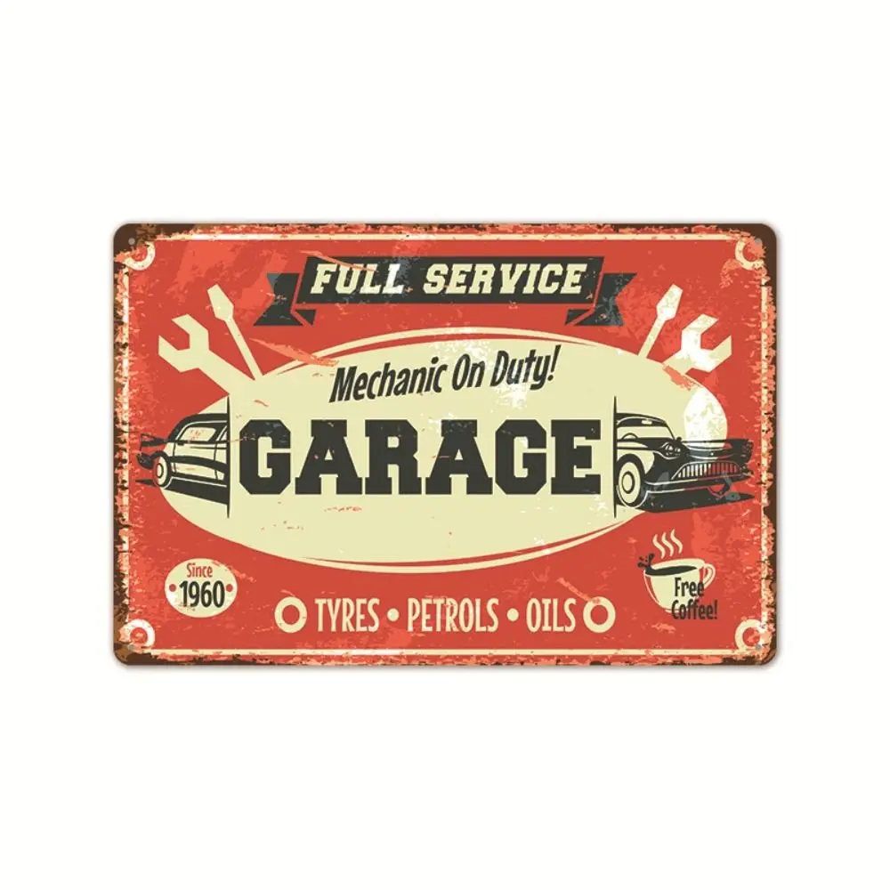 Prints Iron Vintage Metal Tin Signs Dad\'s Garage Plaque Wall Art Decor Caferacer Motorcycle Classic Car Funny Retro Signs Shop