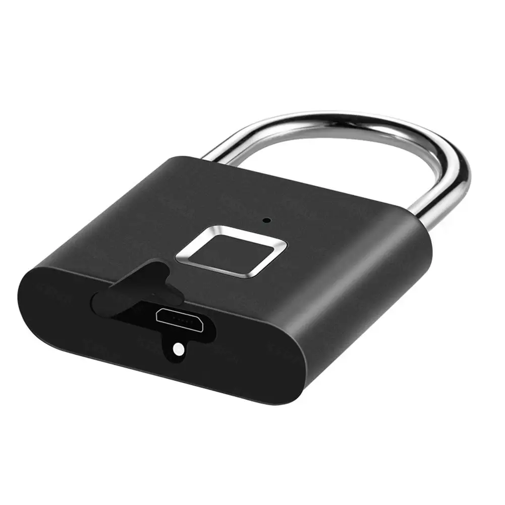 SY11 Fingerprint Padlock Ultra Light One Touch Open Fingerprint Lock With USB Charging For Gym Locker School Locker Luggage Back