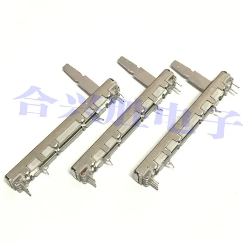 1PCS 6CM RS4511DP4001 Sliding Potentiometer 10KBx2 DJM600 Mixer Volume Fader Has Resistance Vertical Push Rod