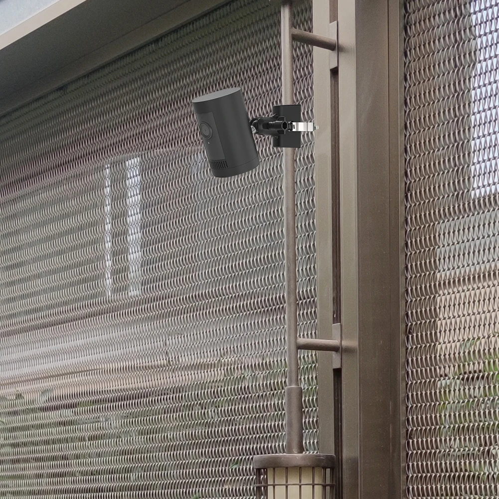 كاميرا جبل الأنابيب تصاعد قوس قابل للتعديل العالمي القطب جبل 360 ° دوران لكاميرا Ring Stick Up/Spotlight Cam/EufyCam 2C #4