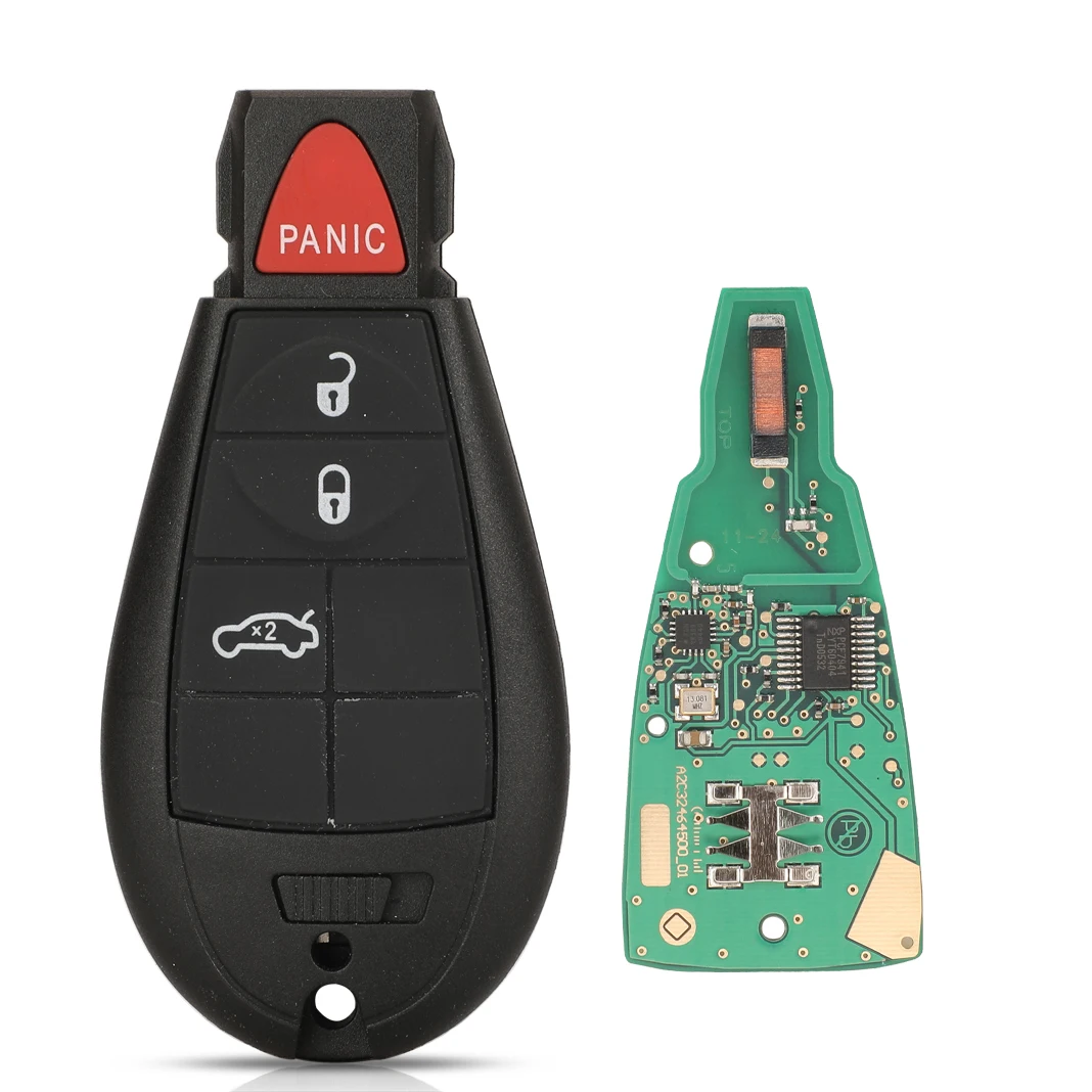 jingyuqin M3N 32297100 Funkschlüssel für Dodge Dart 2012 2013 2014 2015 2016 2017 433 MHz ID46 PCF7941 Autoschlüsselanhänger 56046773 AA