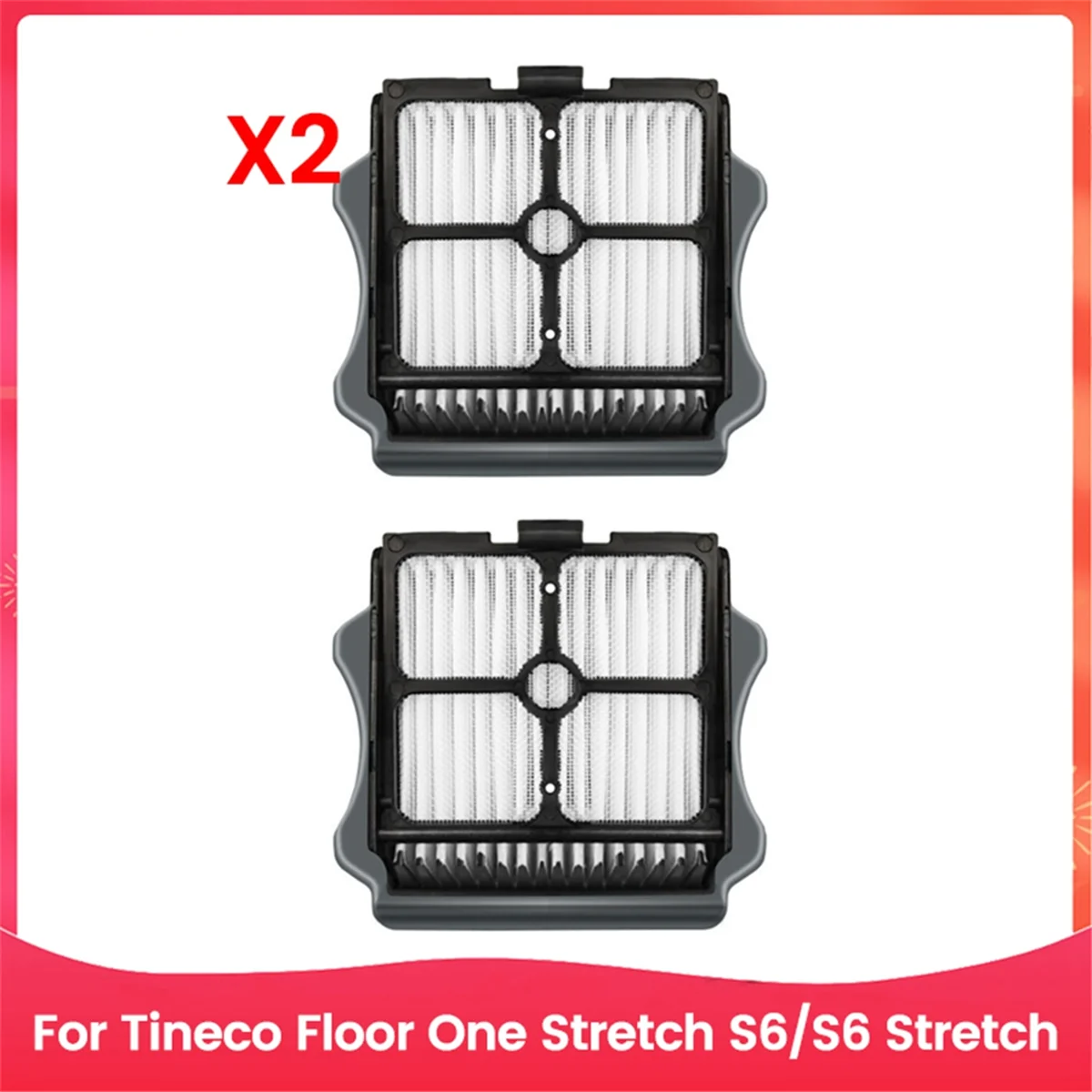 HEPA Filter Brush Rollers Replacements Parts for Tineco Floor One Stretch S6/S6 Stretch Vacuum Cleaner Accessories