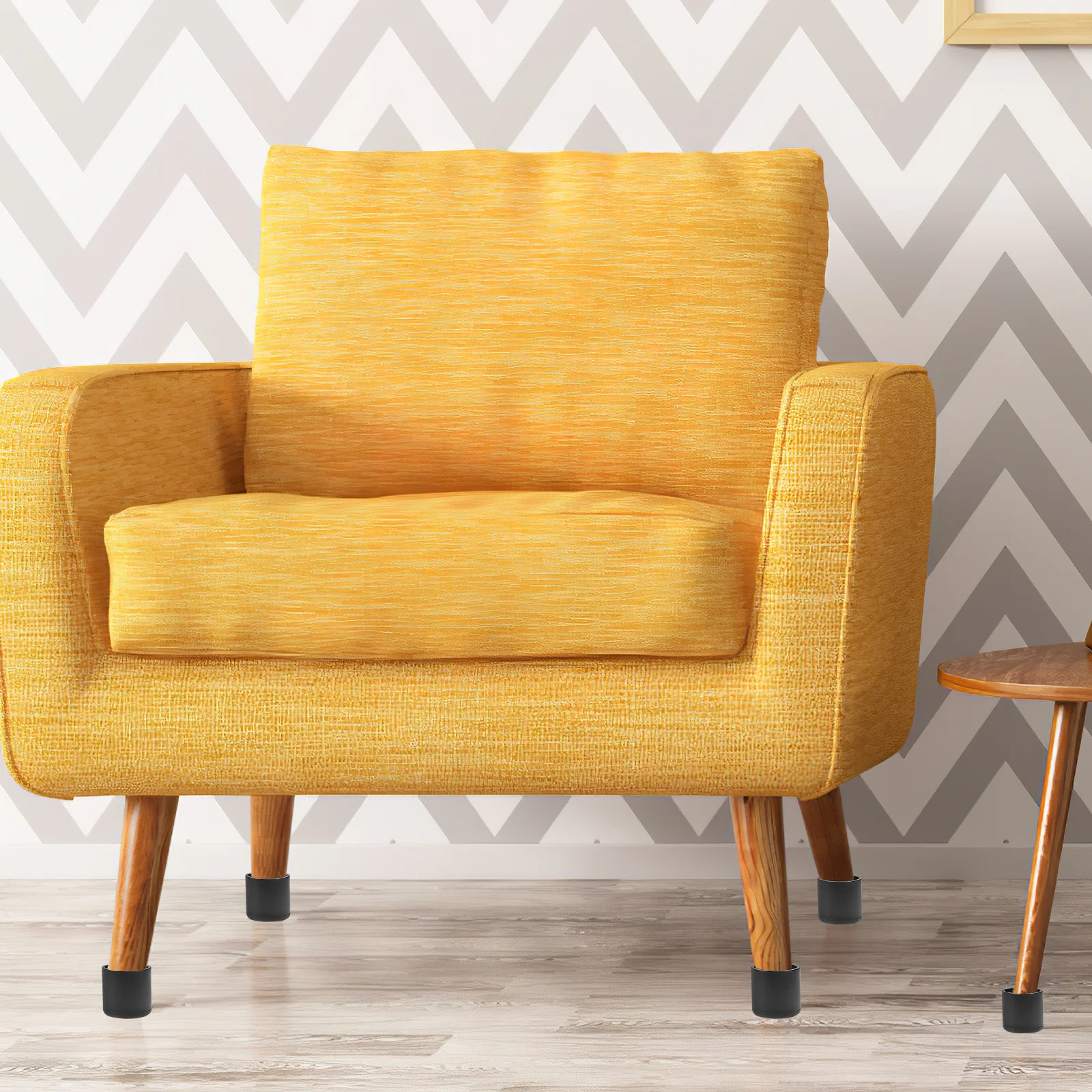 

50pcs Furniture Leg Feet Cover Round Chair Leg Floor Protectors For Hardwood Floors Durable Pvc Pads For Wood Laminate Tile