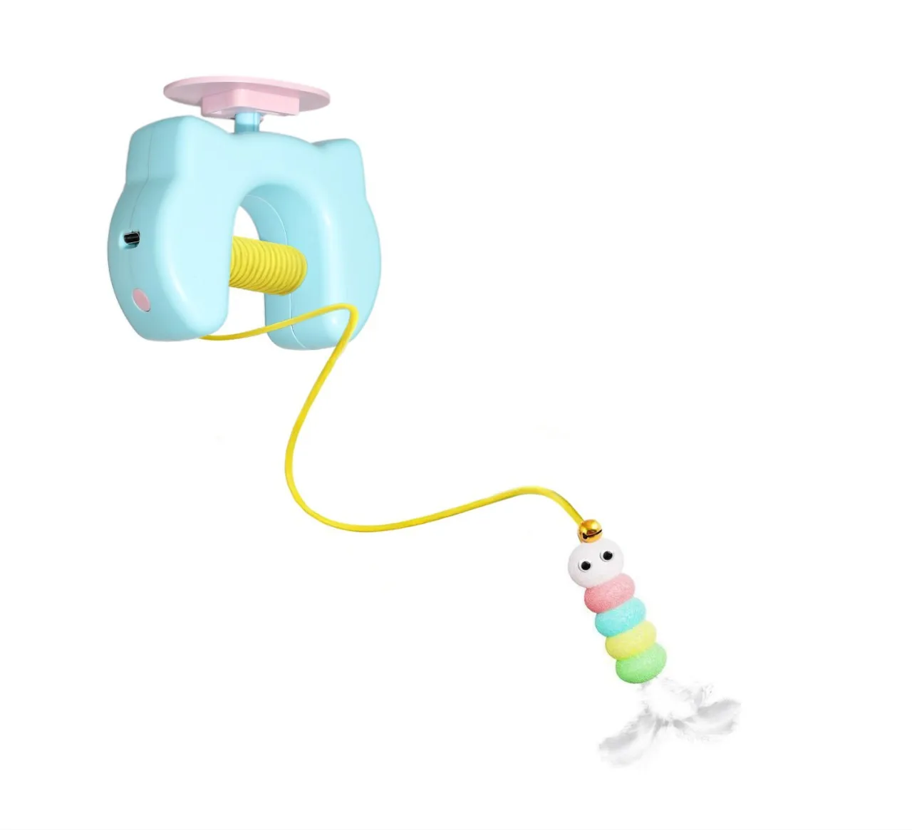 ألعاب القط شفط الكؤوس القط إغاظة العصي القطط كسول الناس كسول الحيوانات الأليفة القط إغاظة العصي ريشة اللعب مع أجراس #5