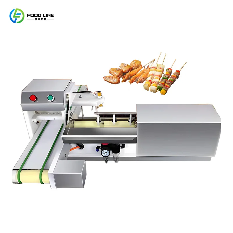Artisan Style Automatic BBQ Skewer Machine Custom Traditional Method Handcrafted Meat Skewer Manufacturing Machinery