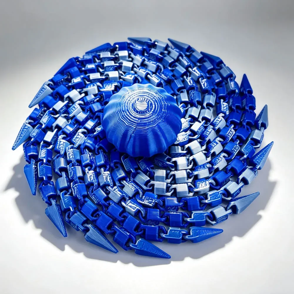 Kreatives 3D-gedrucktes Quallen-Entspannungsspielzeug, Spiralförmiger Oktopus, sensorisches Dekorationsstück, interaktives Stressabbau-Spielzeug, lustiges Spielzeug – Detail 5