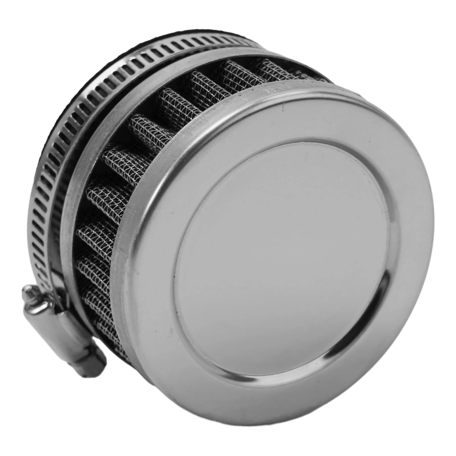 

Cleaner Air Filter 1 Pc Accessories Black + Silver Parts Replacement Round Tapered Rubber Stainless Steel Garden