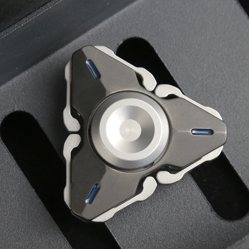 Toupin à armure ouverte lumineuse, Fidget Spinner, tdah, anxiété, jouets anti-Stress, bureau, cadeau pour enfants et adultes