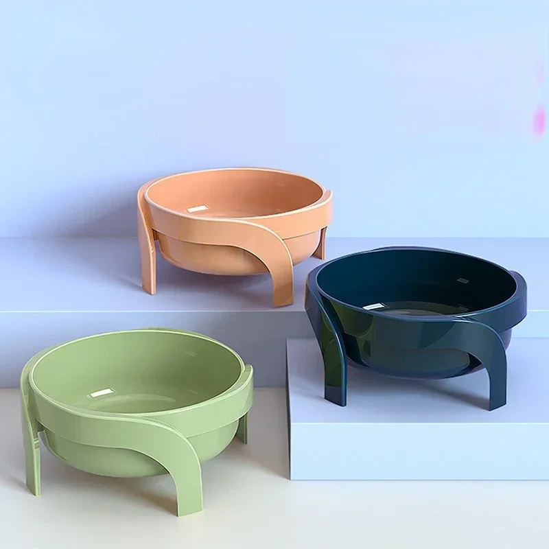 Pet Bowl Intelligent  Ceramic Bowl Puppies Pet Dog Cat Bowls Food Water Insulation Bowl Food Container Cage