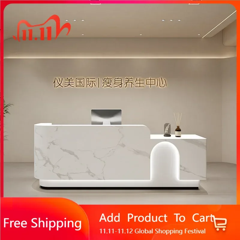 

Welcome Store Display Table Shop Counter Supermarket Beauty Salon Restaurant Reception Organizers Mostrador Unique Furniture