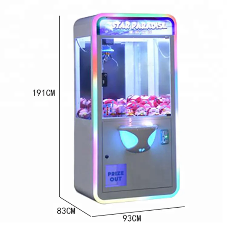 Popular Coin Operated Games Catch Doll Claw Crane Machine Toy Pusher Claw Game Machine