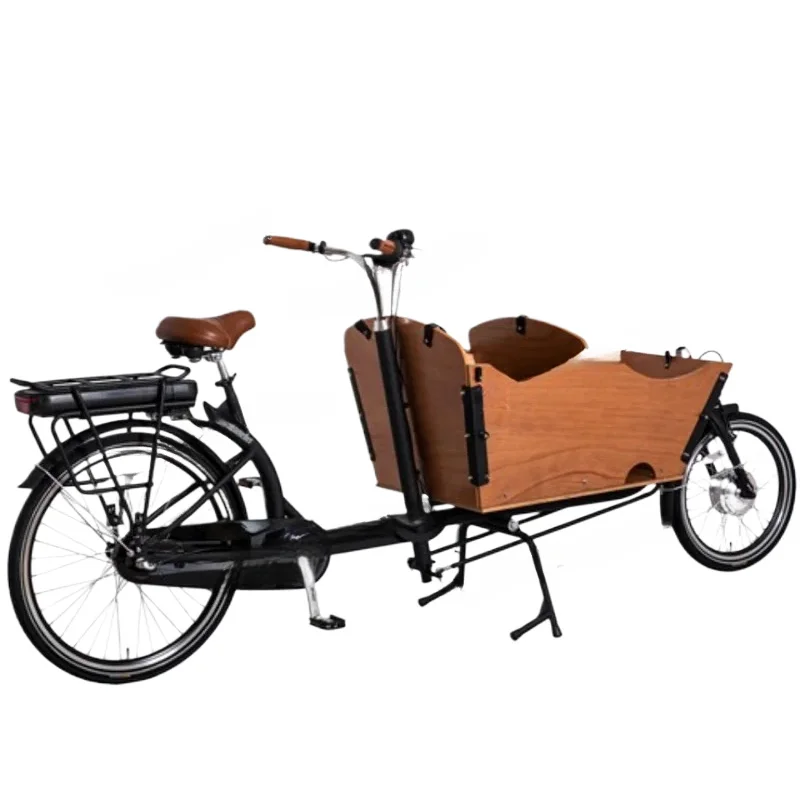 New Style 250W Front Loading Dutch Cargo 2 Wheel Family Use Cargo Bike