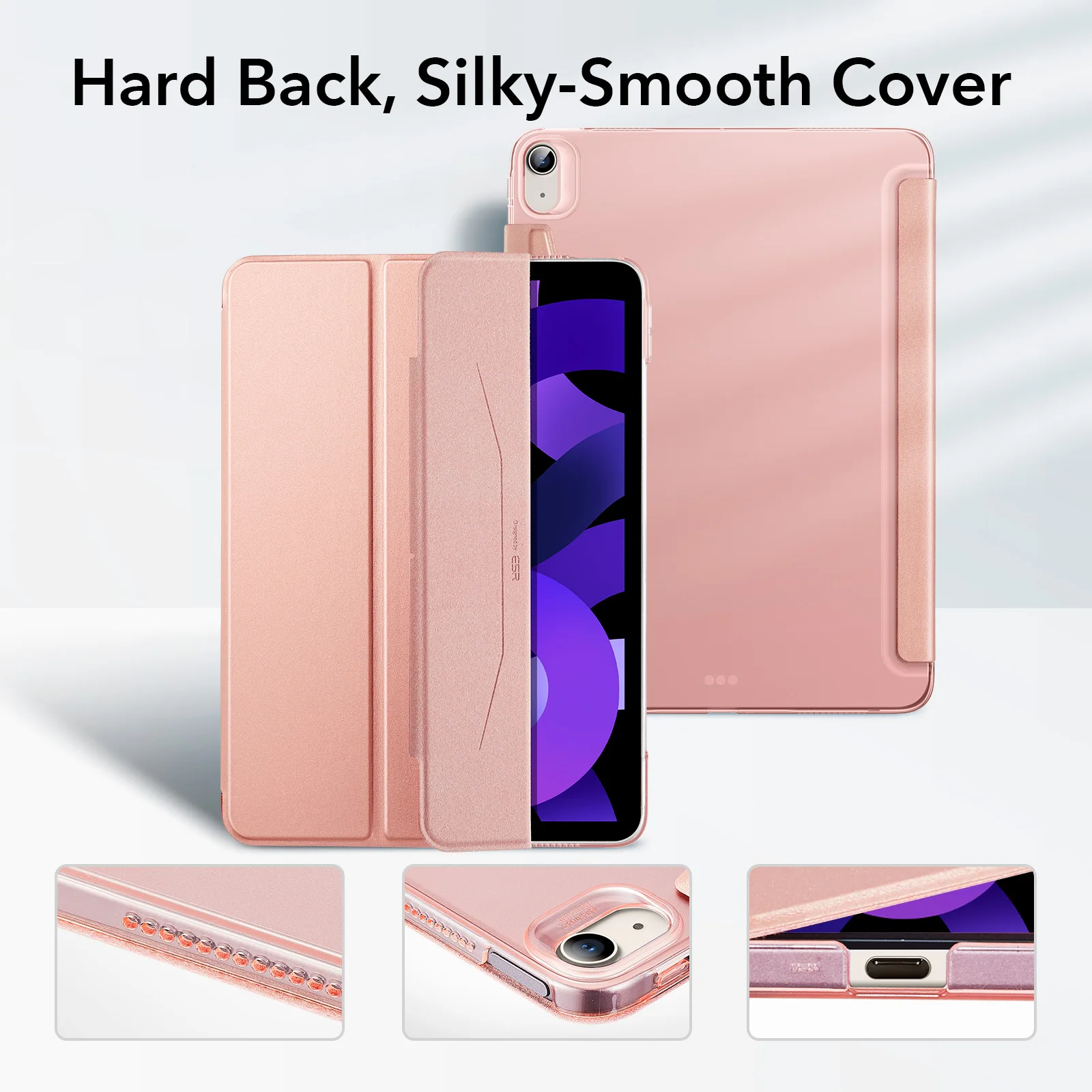 Imagem -05 - Esr-smart Trifold Case com Fecho a Lápis Ipad Air Ipad Air 10.9 2023 2023