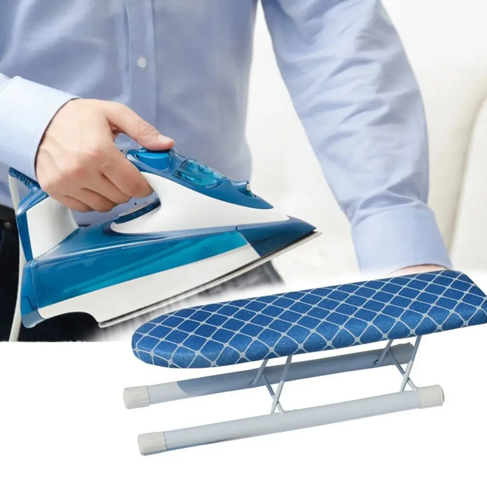 New Foldable Mini Ironing Board Metal Household Ironing Board Rack Sewing Table Portable Clothes Ironing Cover